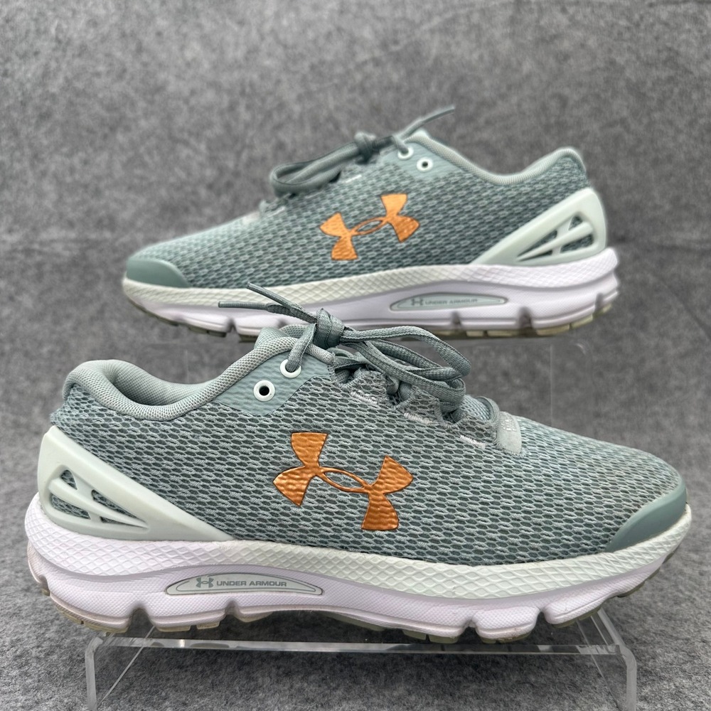 Under Armour Running Shoes Womens 8.5 Opal Green Charged Gemini Mesh Athletic